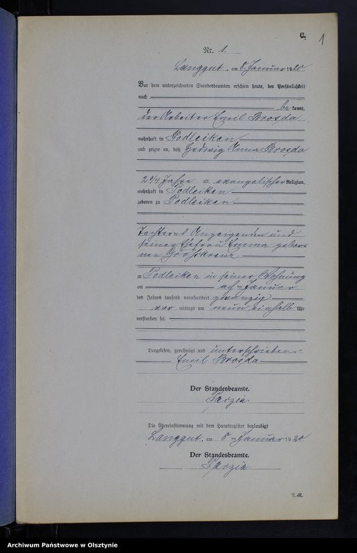 image.from.unit.number "Sterbe-Neben-Register Nr 1 - 23"
