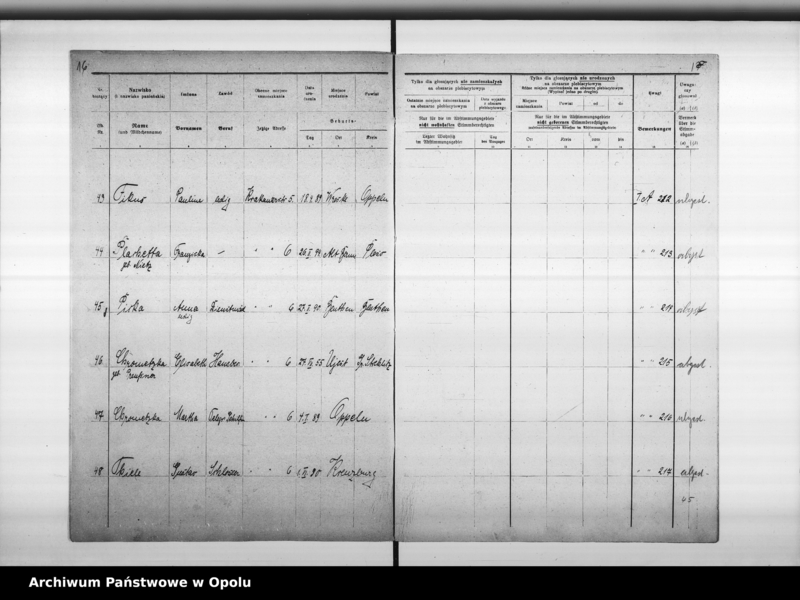 Obraz 13 z jednostki "2. Wahlbezirk Wahllokal: Altes Kreisgericht Krakauerstr[asse] 32."