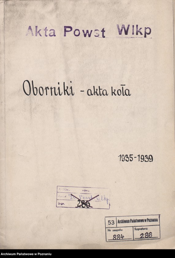Obraz 3 z jednostki "Oborniki - akta koła."