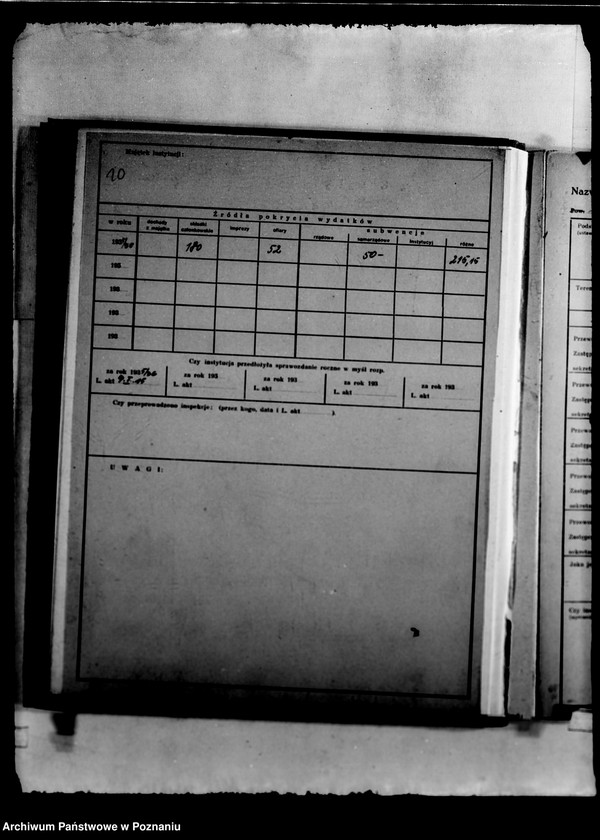 Obraz 14 z jednostki "/Kartoteka zakładów opiekuńczych/"