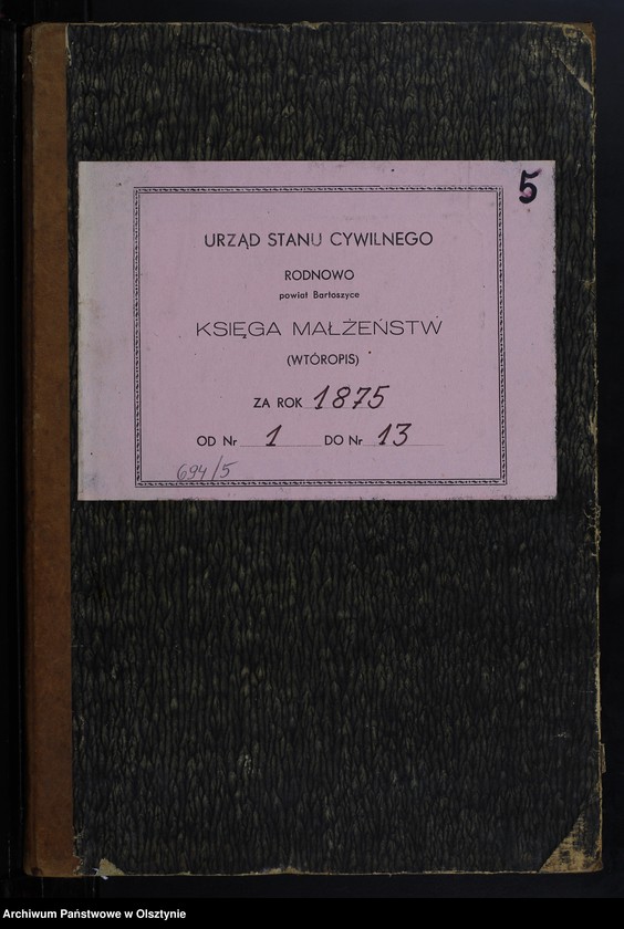 image.from.unit.number "Heiraths-Neben-Register Nr 1 - 13"