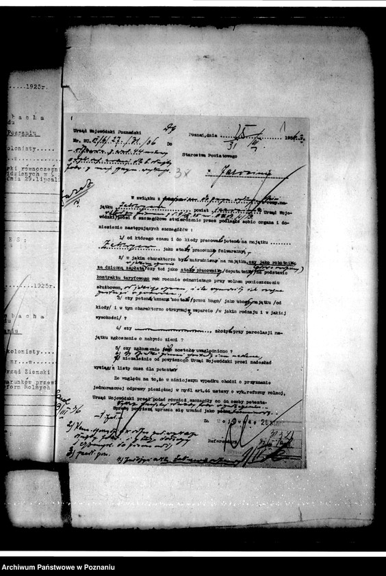 Obraz 4 z jednostki "Majątek Zakrzew powiatu jarocińskiego odprawy z art.. 44 ustawy o wykonaniu reformy rolnej"