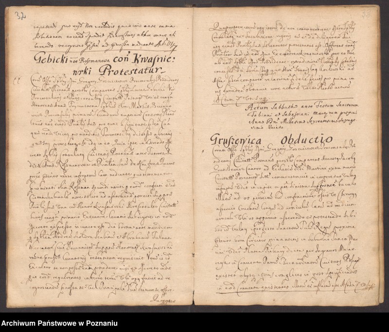 Obraz 20 z jednostki "Protocolon actorum officii consularis Posnaniensis."