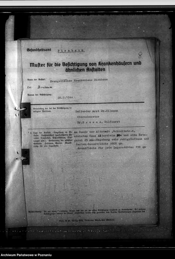 Obraz 13 z jednostki "Krankenhausplanung - Regierungsbezirk Posen"