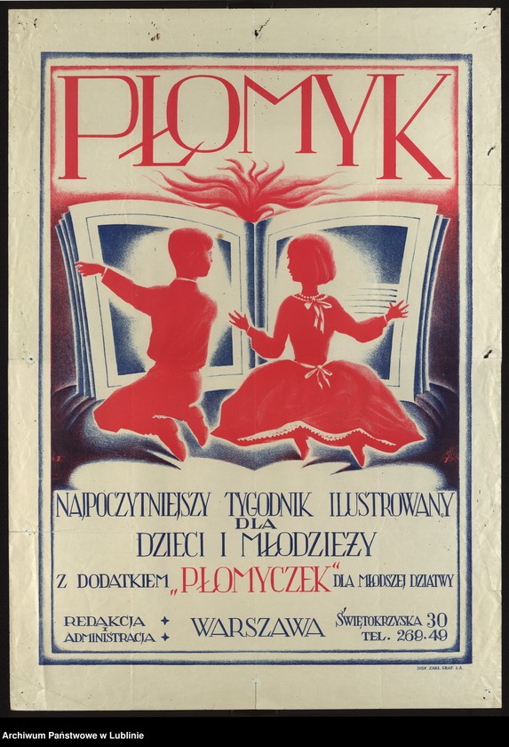Obraz 8 z kolekcji "Promocja czytelnictwa i oświaty na plakacie, afiszu i okładce w pierwszej połowie XX w."