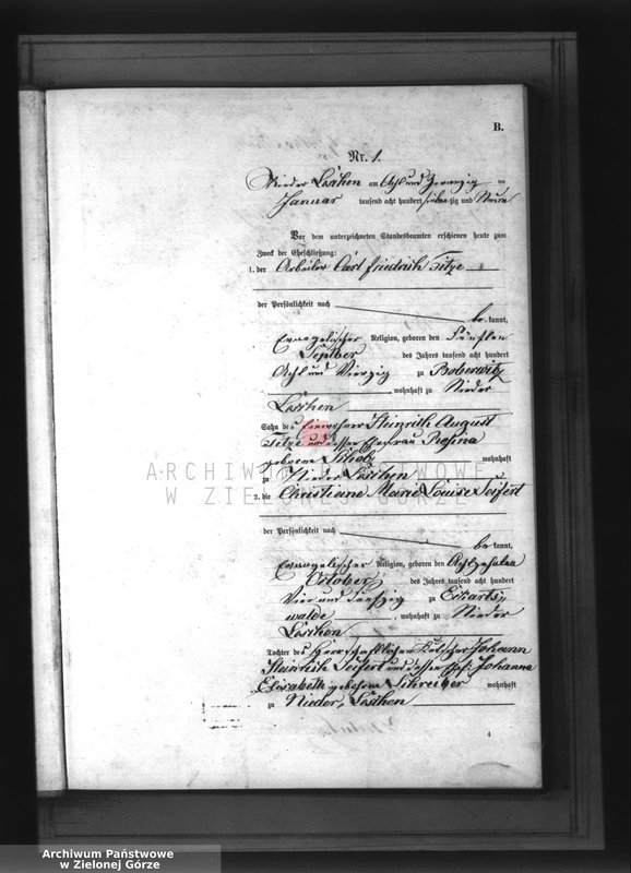Obraz 4 z jednostki "Heirats-Neben-Register"