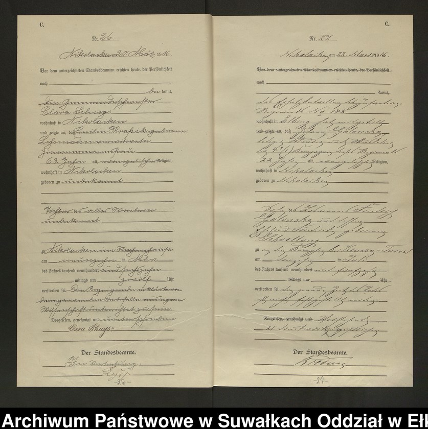 image.from.unit.number "Sterbe=Haupt=Register des Königlichen Preussischen Standes-Amtes Nikolaiken Kreis Sensburg"