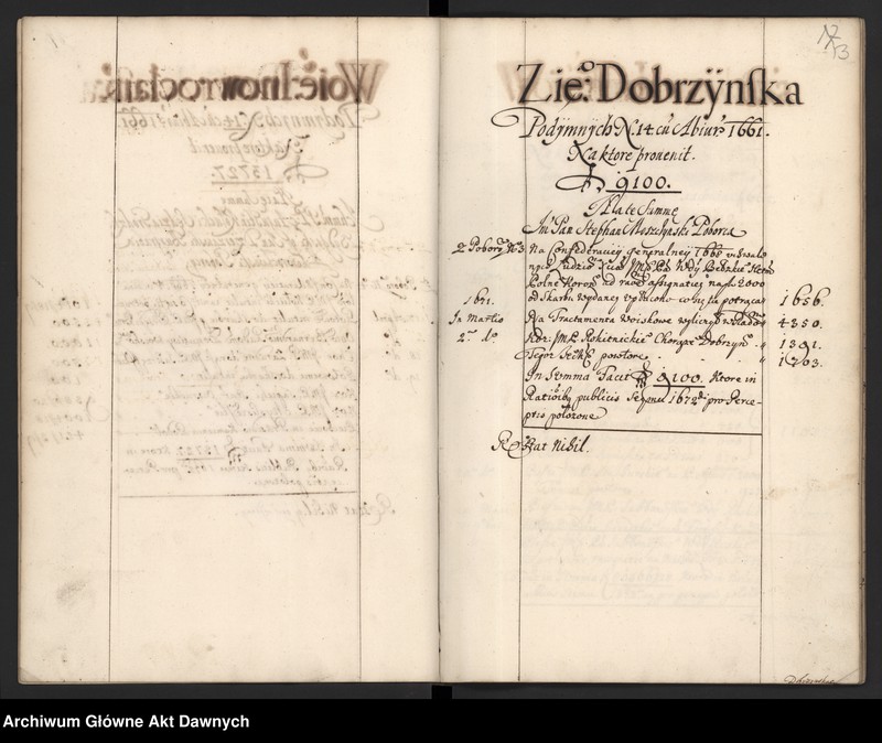 image.from.unit.number "Rozliczenie z poboru i podymnego uchwalonych w 1670 r."