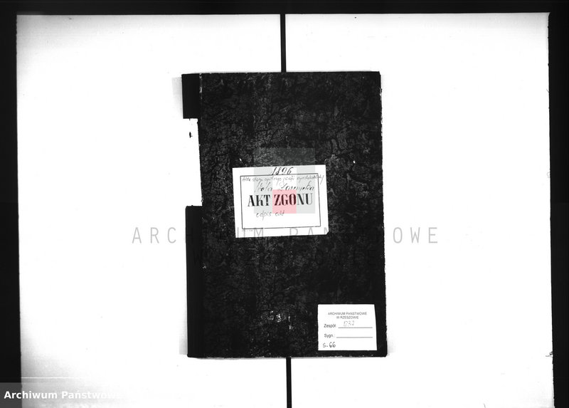 image.from.unit "Akta zgonów (za 1896 rok) - Wola Zarczycka - odpis"