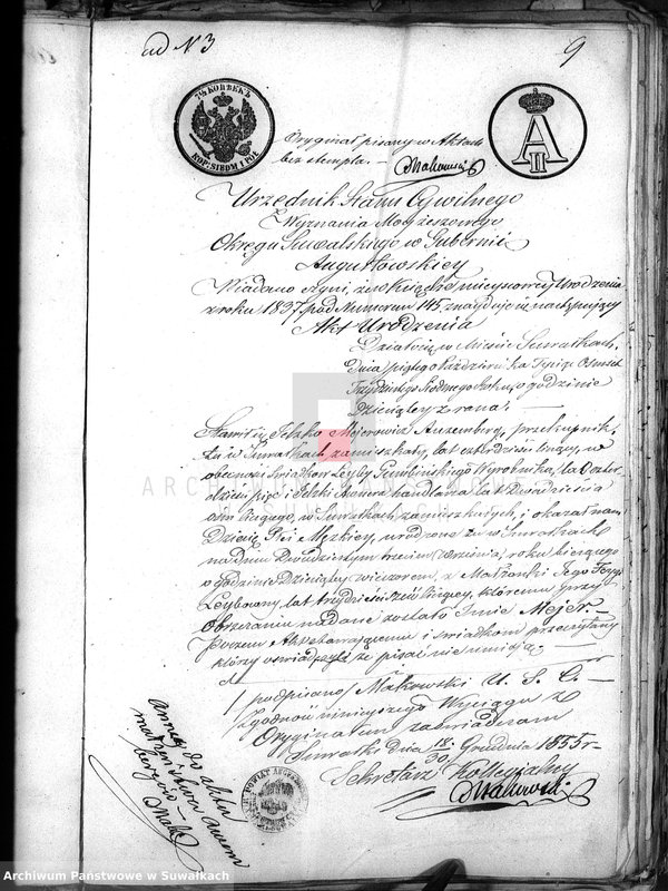 image.from.unit.number "Dowody do akt osób zaślubionych Wyznania Mojżeszowego wpisanych przez Urzędnika Stanu Cywilnego Wyznania Mojżeszowego Okręgu Suwalskiego"