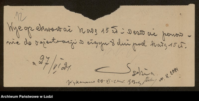 Obraz 14 z jednostki "jakób Pechter- sprzedaż manufaktury, galanterii, konfekcji i przędzy"