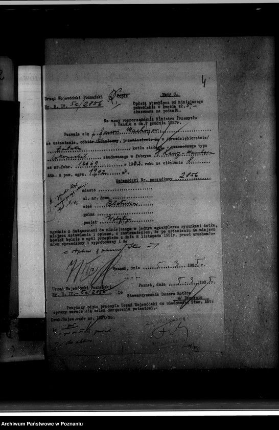 Obraz 9 z jednostki "Tartak J. Machoya w Błonicy powiat wolsztyński nr woj. kotła 2856"