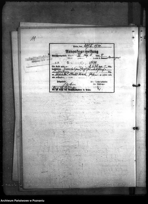 Obraz 16 z jednostki "Dienstwohnug für den Polizeipräsidenten. Entlausungsanstalten. Ausbau der Befehlstellen der Polizei"