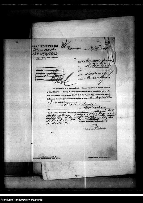 Obraz 5 z jednostki "Oszacowanie majętności Nietuszkowo powiat chodzieski"