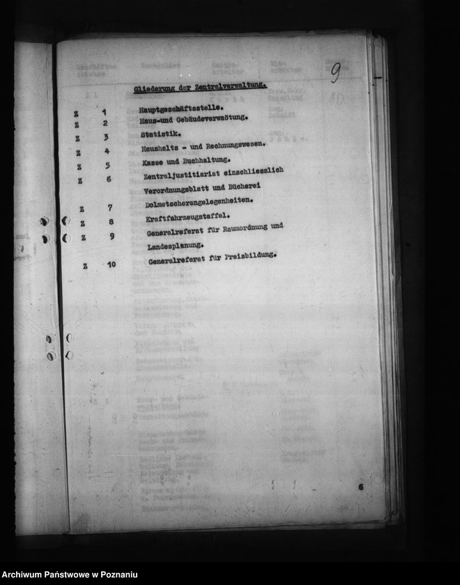 Obraz 13 z jednostki "Geschäftsverteilungsplan (urzędu namiestnika)"