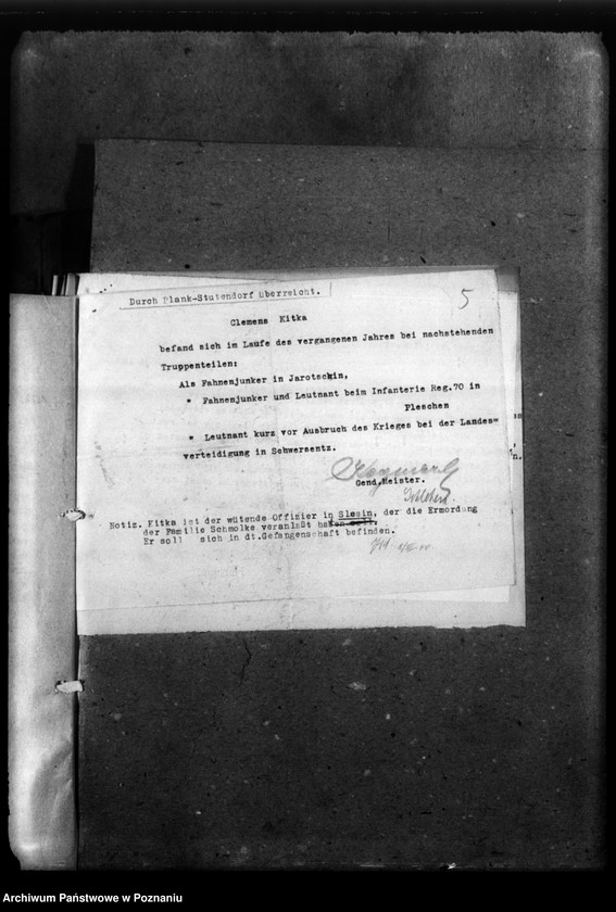 Obraz 8 z jednostki "Korespondencja w sprawie miejscowych Niemców, którzy zginęli w 1939 roku"