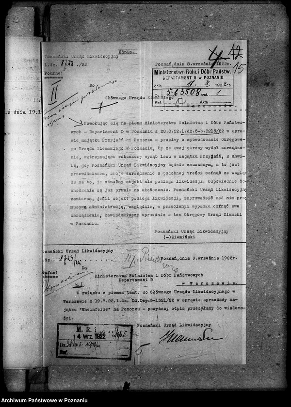 Obraz 19 z jednostki "Majątki prywatne [sprzedaż majątku "Przyjaźń" - Reinfelde na Pomorzu]"