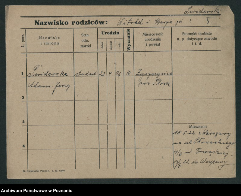 Obraz 15 z jednostki "Świderski - Świerski"