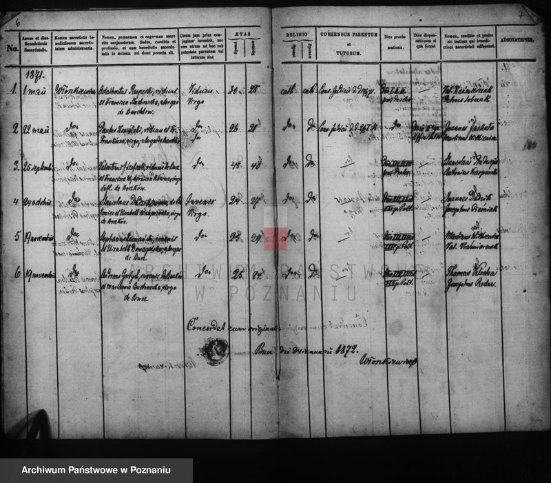 Obraz 9 z jednostki "Duplicati baptisatorum, copulatorum, mortuorum"