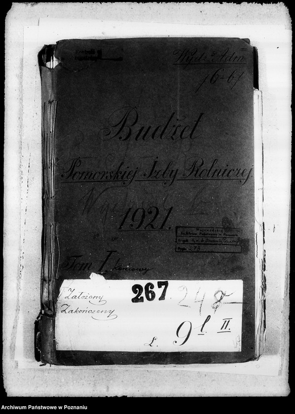 Obraz 4 z jednostki "Budżet Pomorskiej Izby Rolniczej na rok 1921"