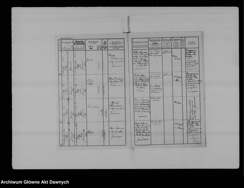 image.from.unit.number "Gmina wyznaniowa: Jaworów. Powiat: Jaworów. Księga metrykalna urodzeń, t. XII."