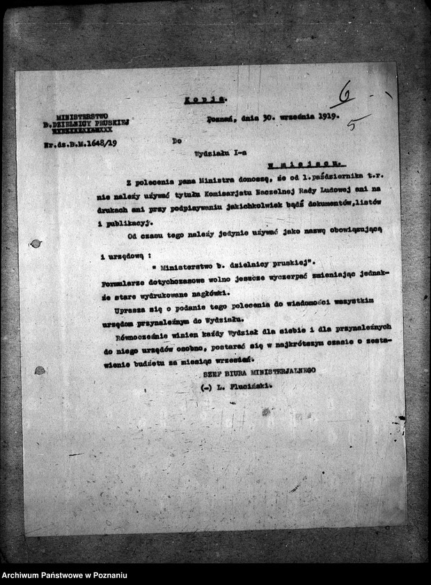 Obraz 10 z jednostki "Naczelna Rada Ludowa w Poznaniu Okólniki dla Przemysły Rolnego"