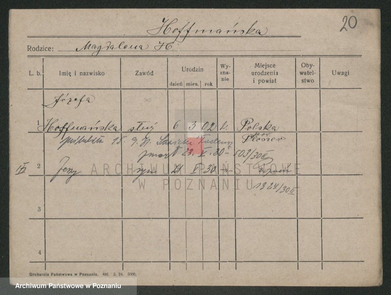 Obraz 20 z jednostki "Hofmański - Holc (-z, tz)"