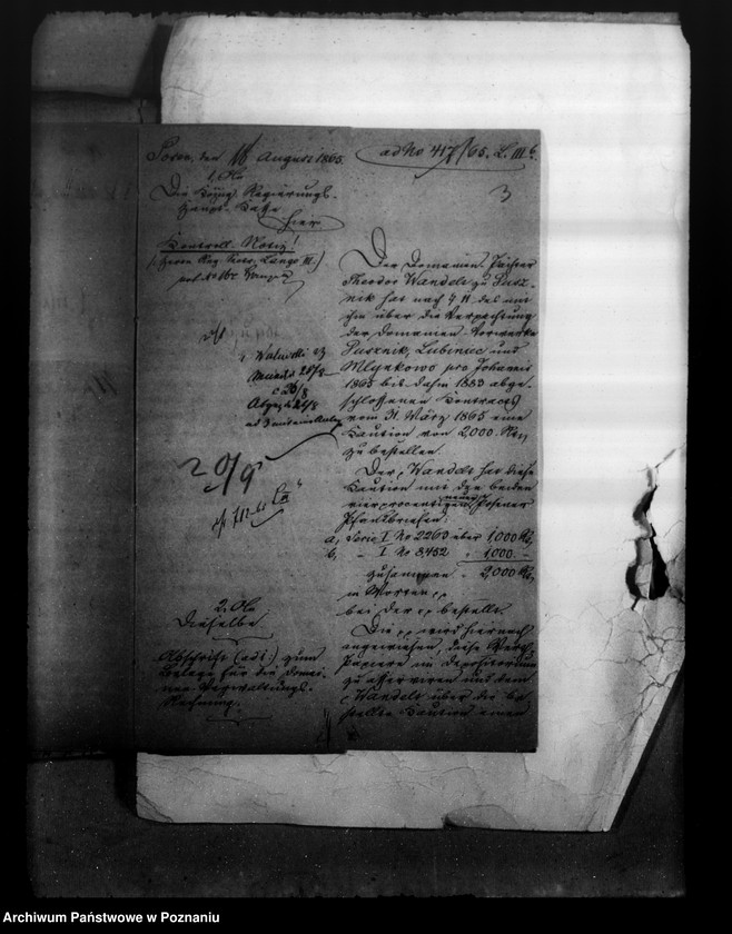 Obraz 7 z jednostki "Die Caution der Domänen-Pachters Wandelf zu Kaiserhof und des Oberamten Thunig deselbest /kaucje domeny Duszniki/"