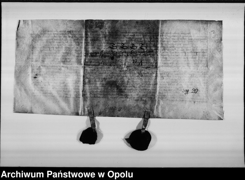 image.from.unit.number "Ludwik, książę brzeski poświadcza, że polecił miastu Brzegowi, aby sprzedało z tytułu cła i monety, jakie mu się należą na"