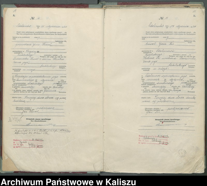 image.from.unit.number "Księga aktów urodzenia (pierwopis)"
