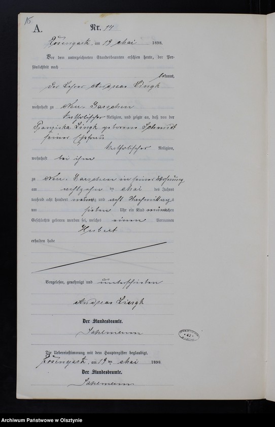 image.from.unit.number "Geburts-Neben-Register Nr 1 - 43"
