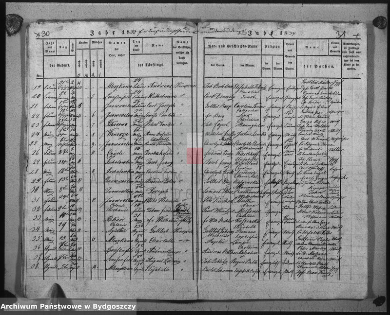 image.from.unit.number "Kirchen - Duplikat der Verstorbenen aus der evangelischen Stadt- und Landgemeinden Inowrazlaw Jahr 1844"