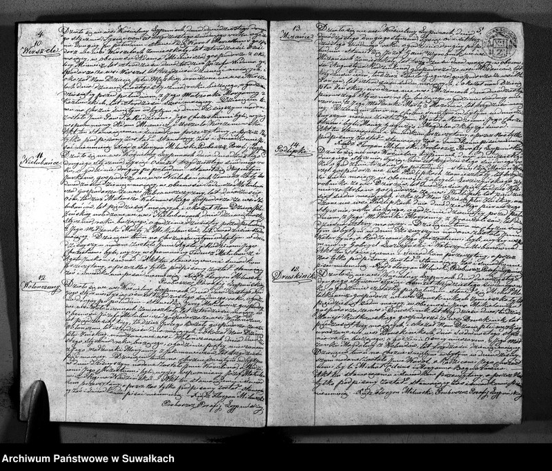 image.from.unit.number "Księga Duplikatu zawierająca w sobie Akta Urodzonych, Zaślubionych i Umarłych z Roku 1837 Parafij Leypuńskiey"