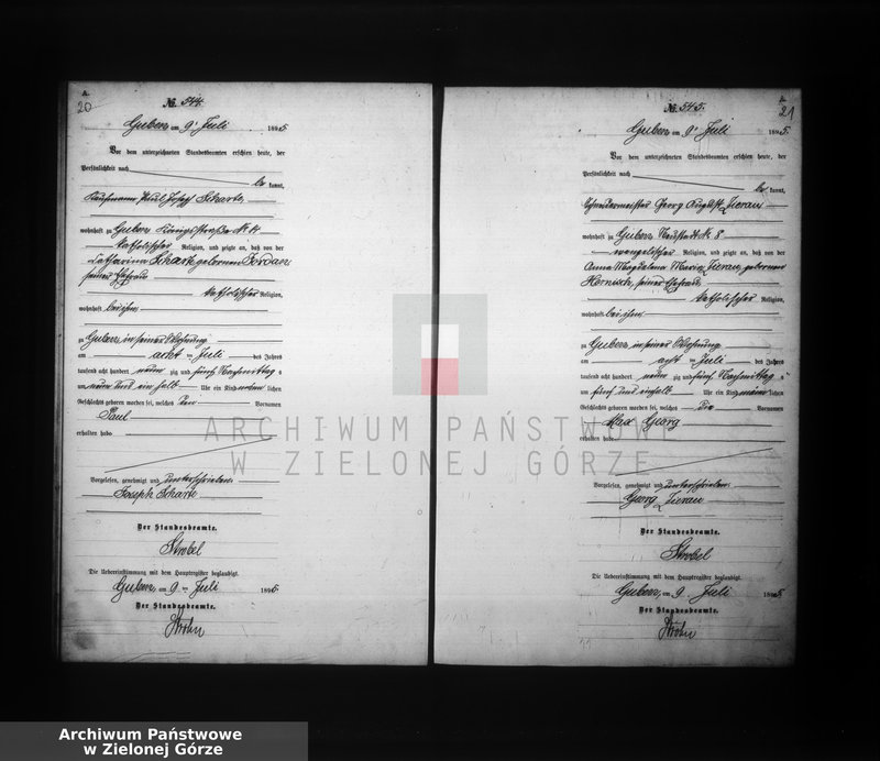 image.from.unit.number "Geburts-Neben-Register, Band II von No 525 bis No 892"