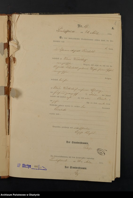 image.from.unit.number "Geburts-Neben-Register Nr 17 - 70"