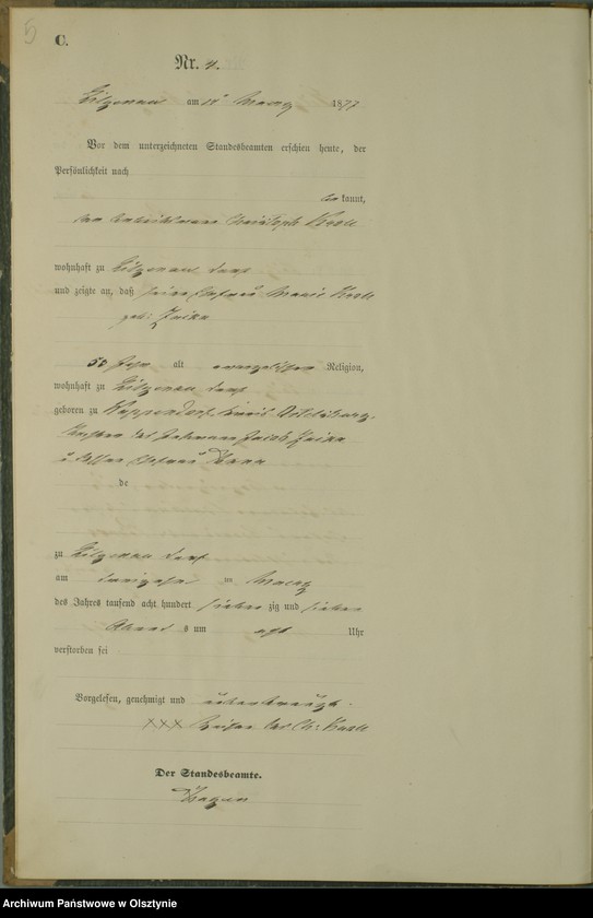 image.from.unit.number "Sterbe-Haupt-Register Nr 1 - 11"