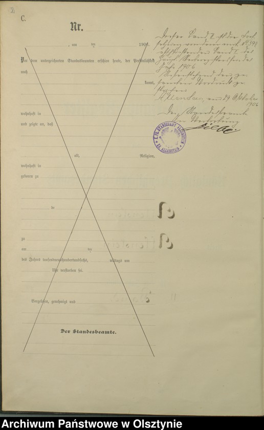 image.from.unit.number "Sterbe-Haupt-Register Tom II, Nr 398-510"