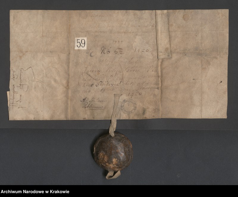 image.from.unit.number "Bolesław zwany Świdrygiełło książę Olgierdowicz przyrzeka dopełnić i dochować warunków poręczenia, które brat jego Władysław II Jagiełło król polski, złożył"