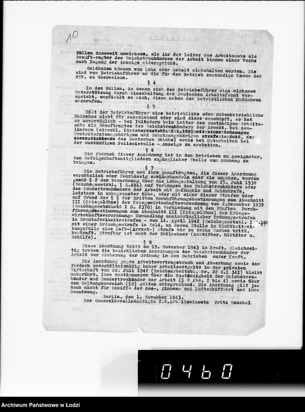 Obraz 14 z jednostki "Umläufe. [Pisma okólne do wydziałów i pracowników G.V.]"