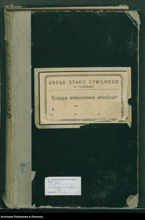 Obraz 1 z jednostki "Księga urodzeń tom VII"