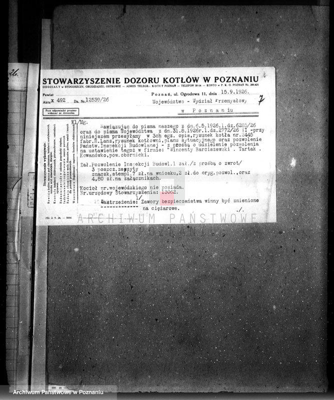 Obraz 11 z jednostki "Tartak Kowanówko, pow. obornicki nr woj. 1078"