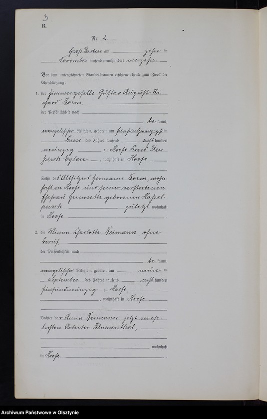 image.from.unit.number "Heiraths-Neben-Register Nr 1 - 2 [ Księga małżeństw - wtóropis ]"