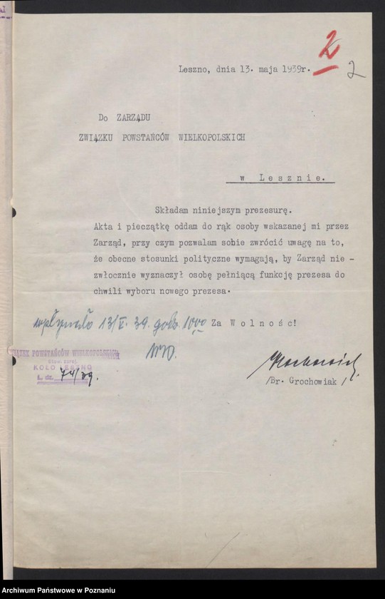 Obraz 4 z jednostki "Leszno - akta koła."