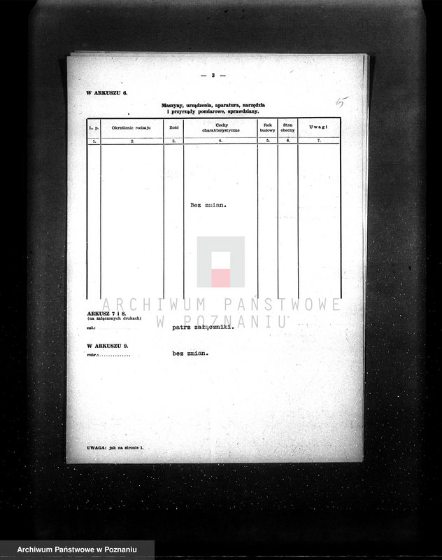 Obraz 9 z jednostki "Kwestionariusz Cegielnia Parowa w Witaszycach pow. jarociński"