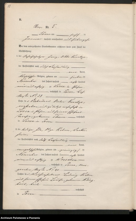 Obraz 12 z jednostki "Księga miejscowa małżeństw tom I [Rejestr główny małżeństw]"