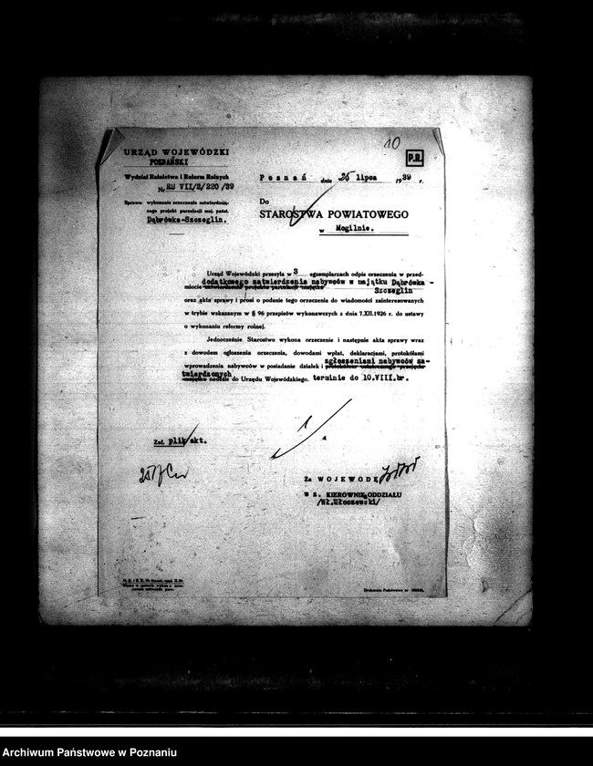 image.from.unit.number "Operat szacunkowy majątku Dąbrówka-Szczeglin powiatu mogileńskiego"