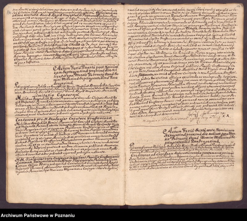 Obraz 13 z jednostki "Liber actorum officii consularis civitatis Posnaniae."