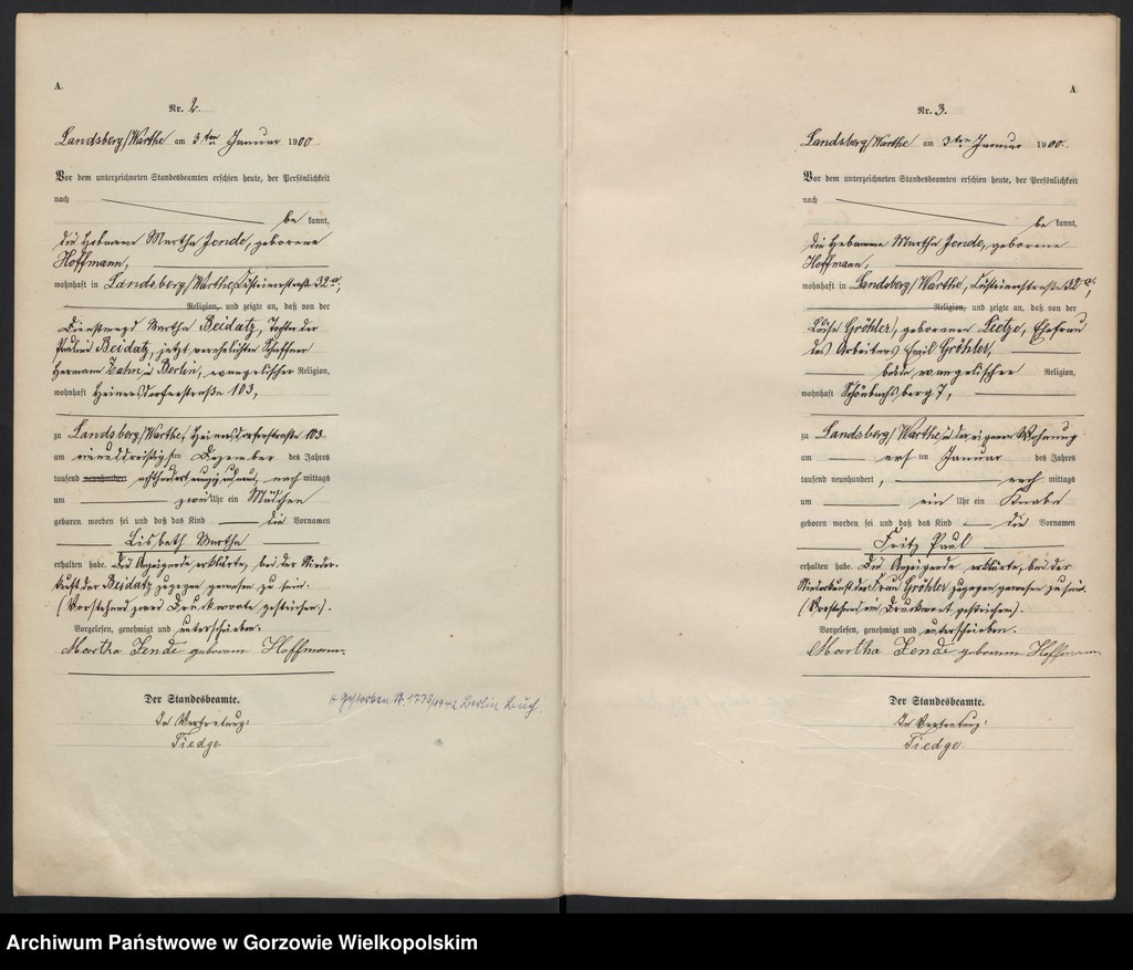 Obraz 5 z jednostki "Geburts Register"