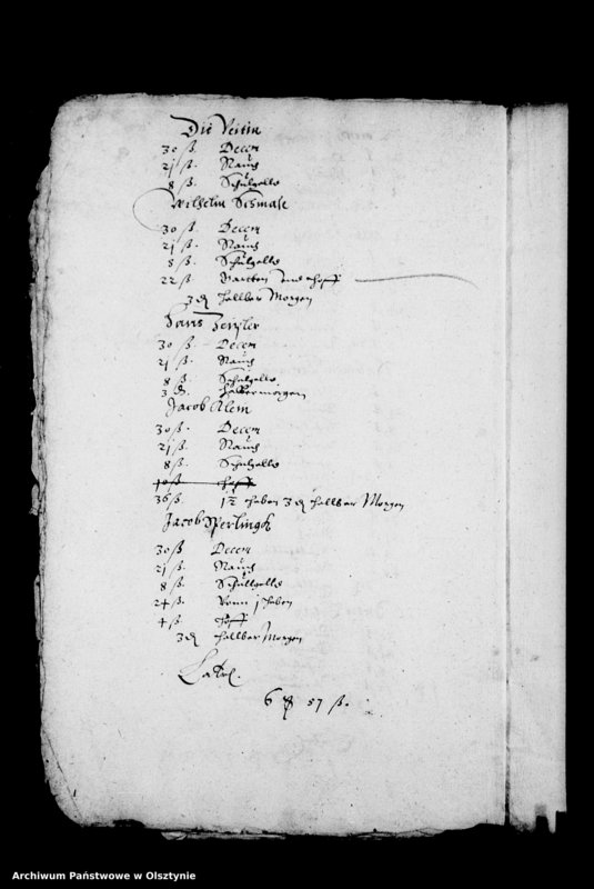 image.from.unit.number "Kirchen-Rechnung der Stadt Deutsch Eylau"