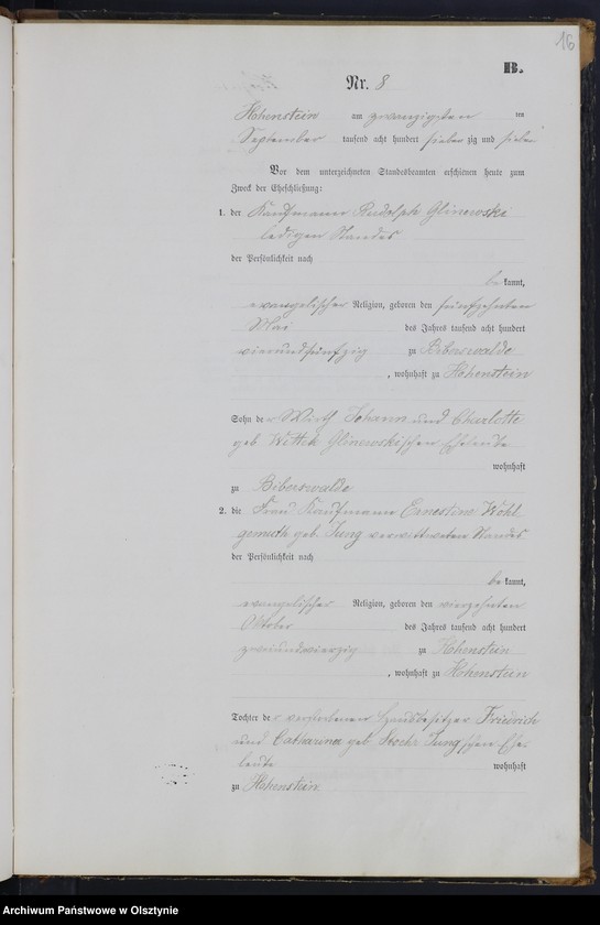 image.from.unit.number "Heiraths-Neben-Register Nr 1 - 16"